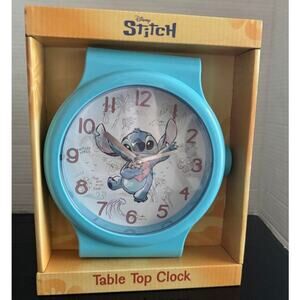 “Bring Stitch to Your Desk – Disney Table Top Clock with Chilled Vibes!”